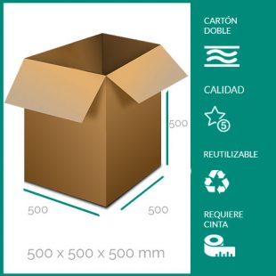 cajas de cartón para mudanzas 500x500x500 mm